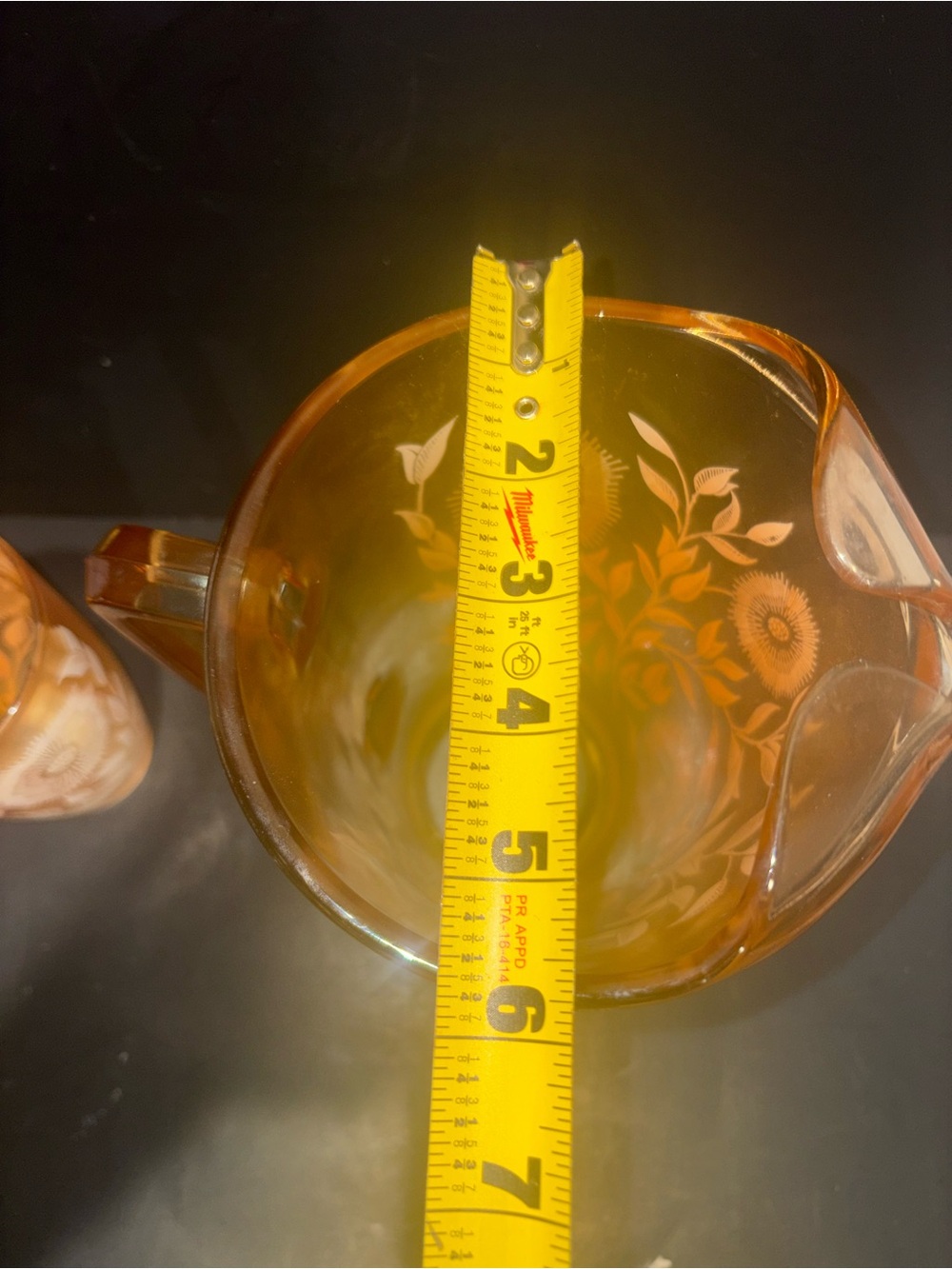 Jeanette Glass (1950s) Vintage Pitcher and Tumbler - Picture 4 of 4